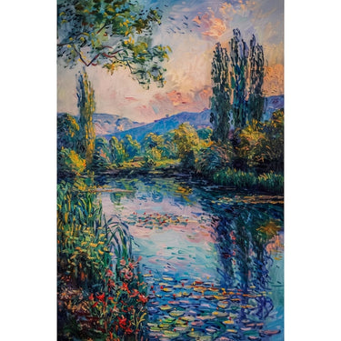 Acrylic Impressionist Landscape Canvas